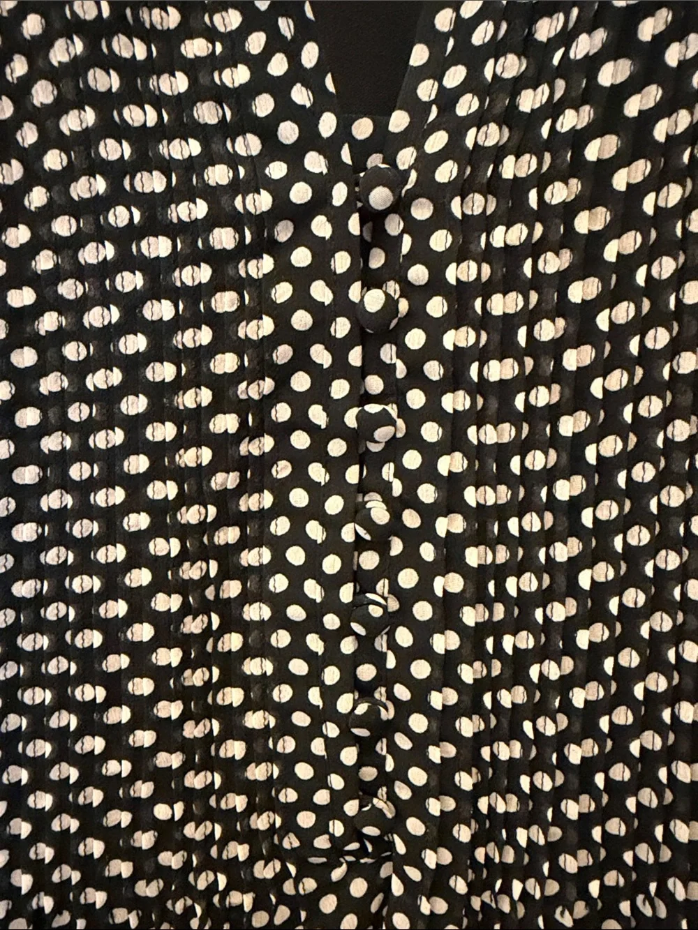 Liverpool Black & White Polka Dot Wrap Midi Dress - Picture 3 of 6